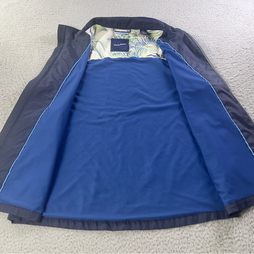 Tommy Bahama Nine Iron Vest Mens Small Blue Full Zip Water Repellent Outdoors - Picture 5 of 9